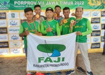 Tim Arung Jeram Probolinggo Kembali Sabet Emas Porprov Jatim